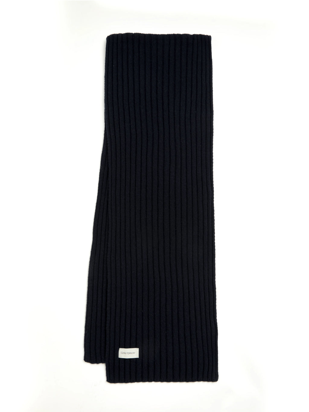 Oliver Spencer Soane Scarf - Rib Navy