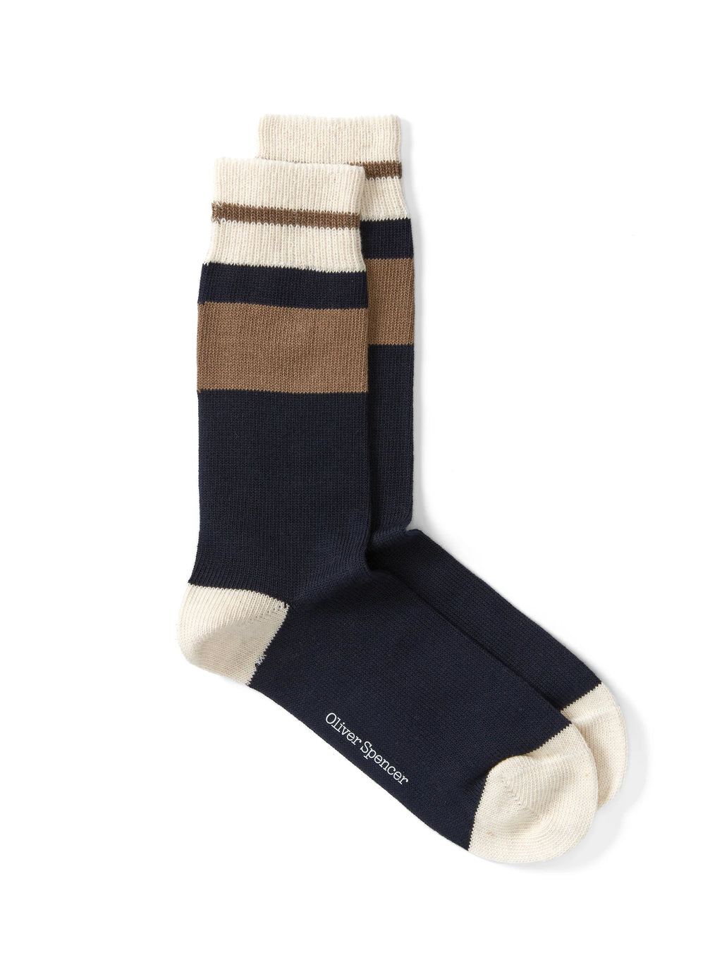 Oliver Spencer Polperro Socks Santini Navy