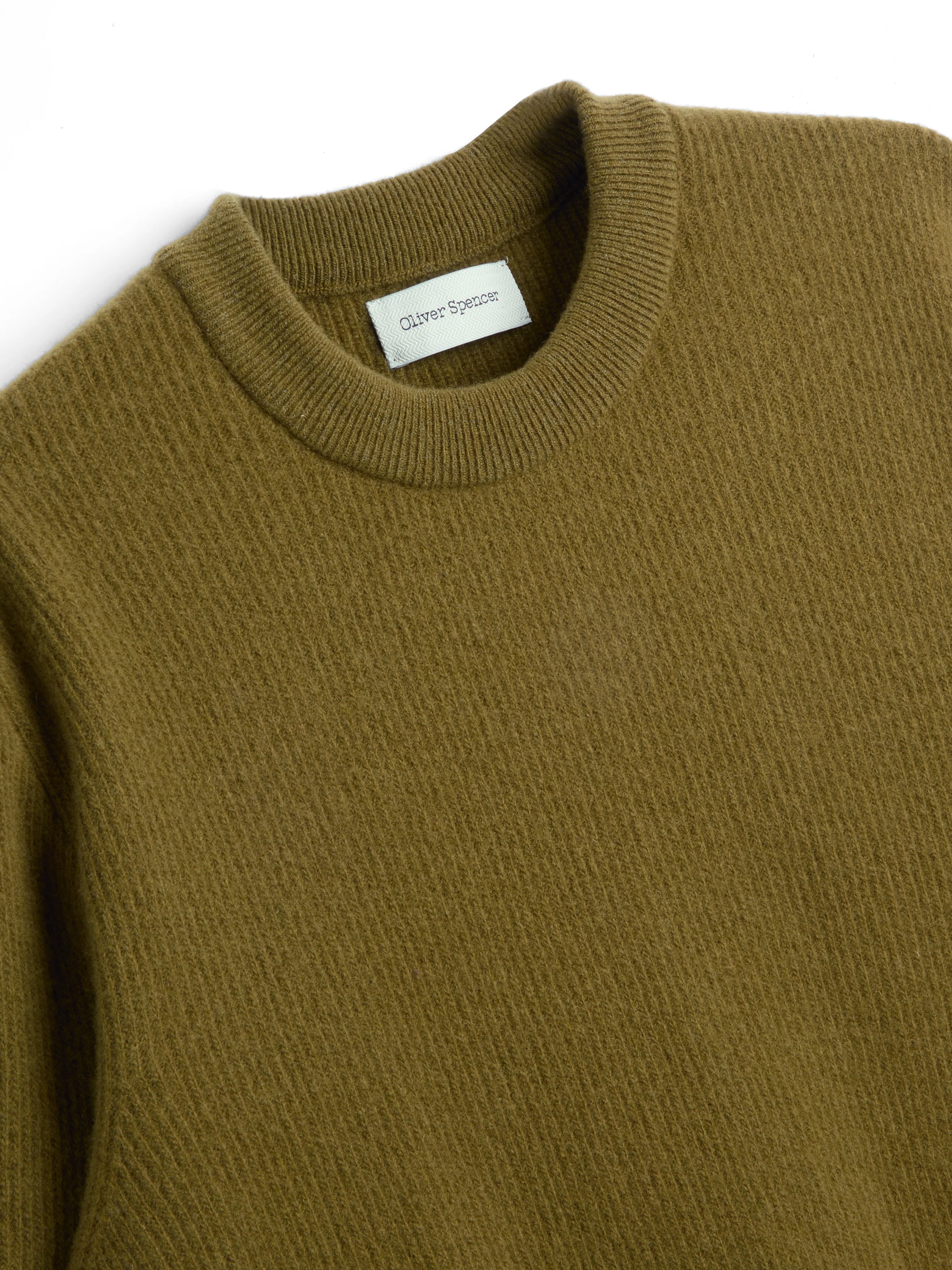 Oliver Spencer Blenheim Jumper - Hartwell Olive Green