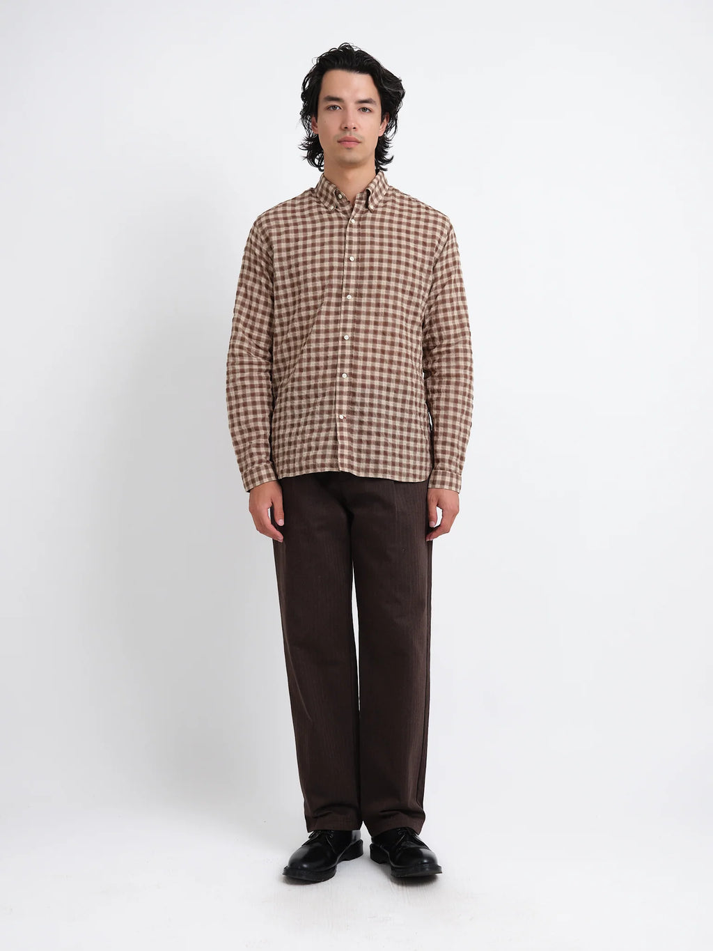 Oliver Spencer Brook Shirt Ennis Brown