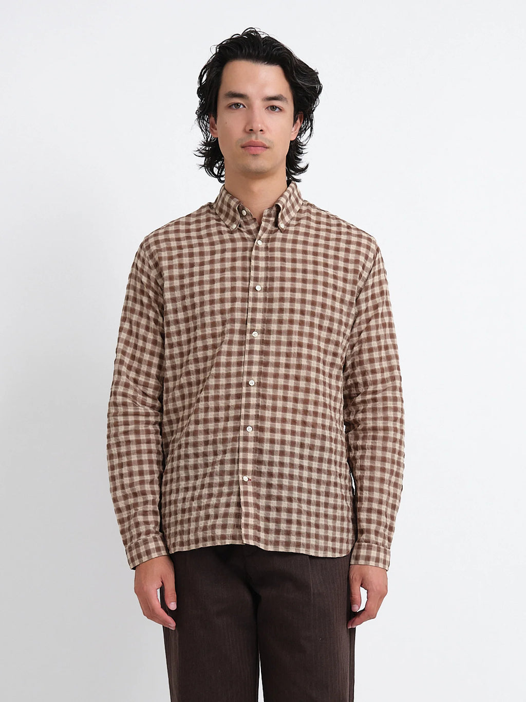 Oliver Spencer Brook Shirt Ennis Brown