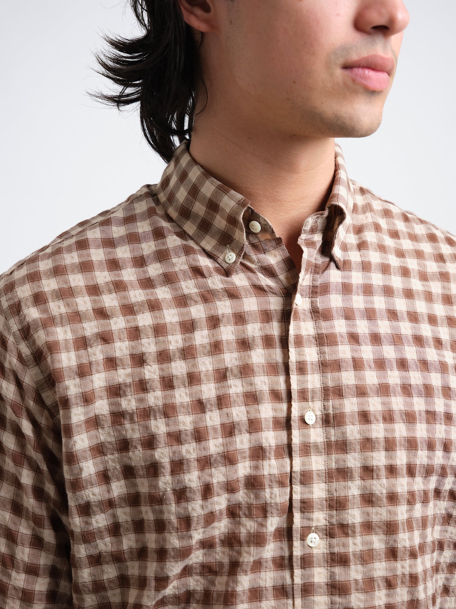 Oliver Spencer Brook Shirt Ennis Brown