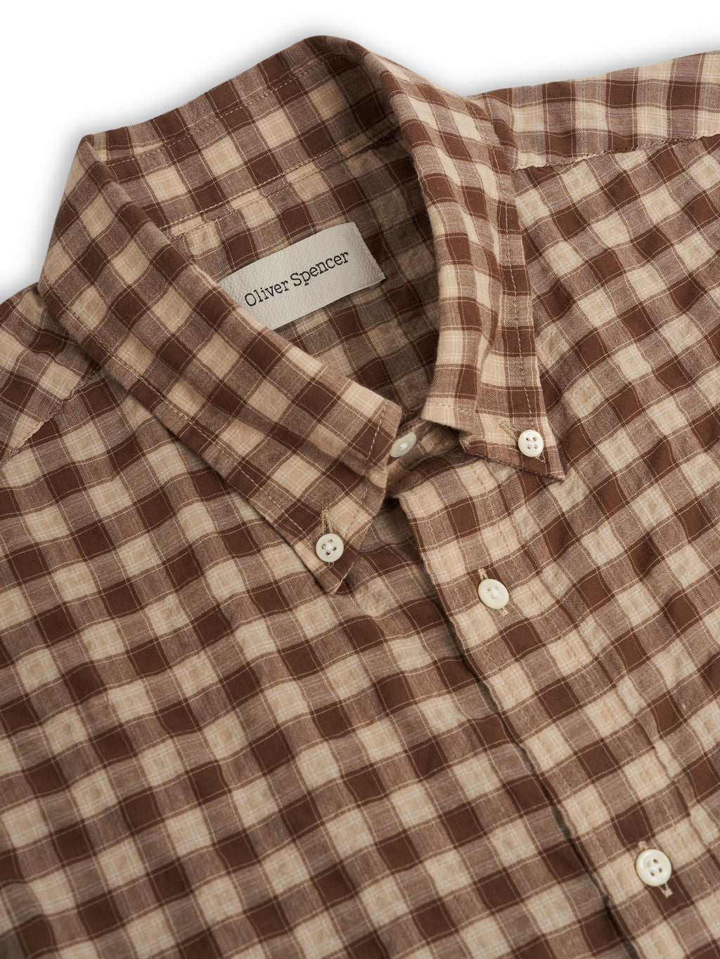 Oliver Spencer Brook Shirt Ennis Brown