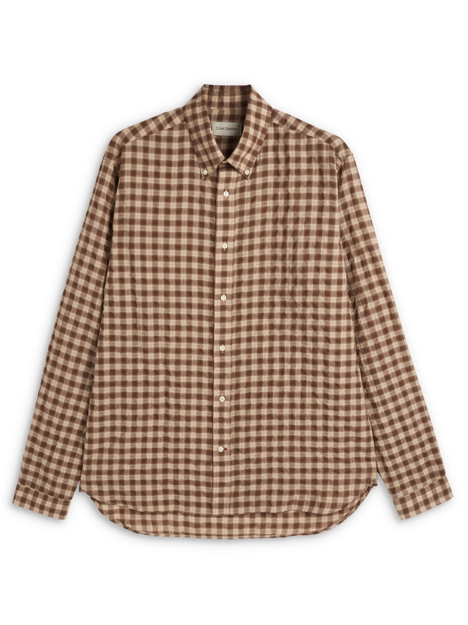 Oliver Spencer Brook Shirt Ennis Brown
