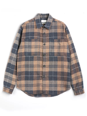 Oliver Spencer Treviscoe Shirt Larsen Brown
