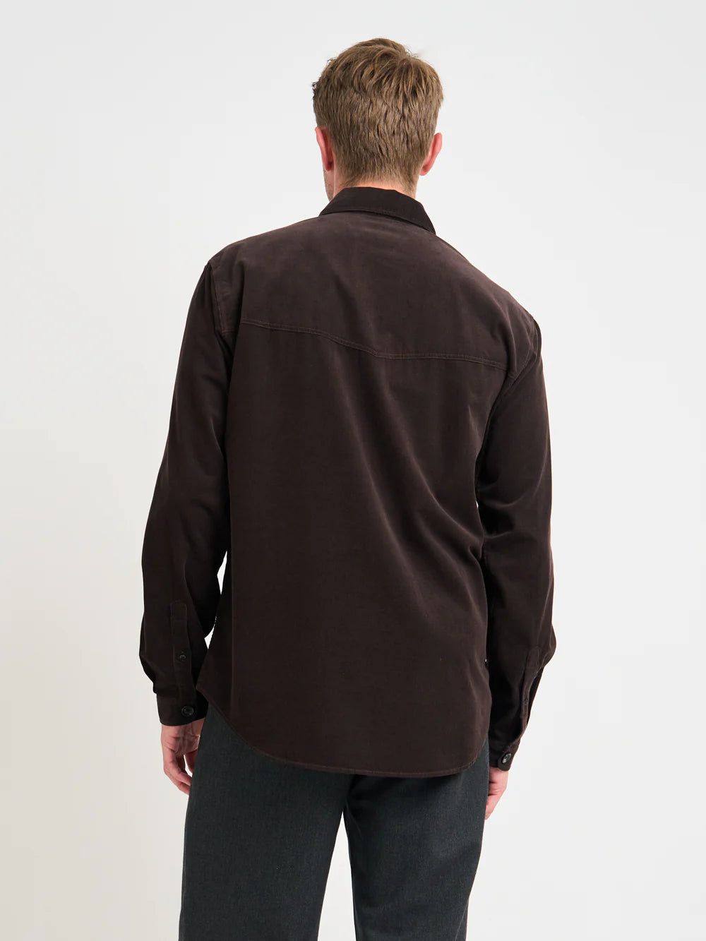 Oliver Spencer Quito Shirt Mersey Cord Brown