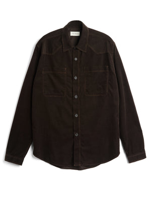Oliver Spencer Quito Shirt Mersey Cord Brown