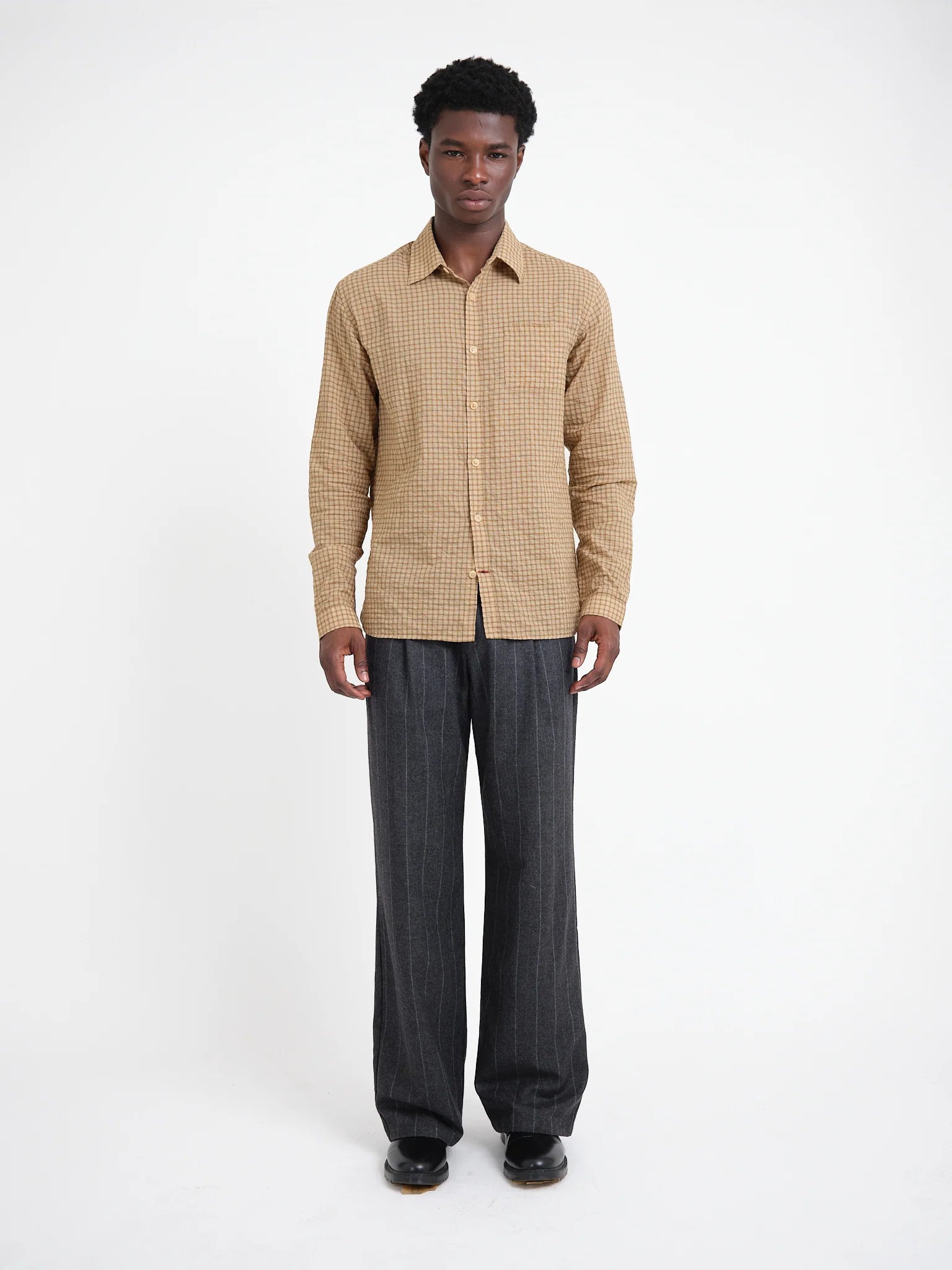 Oliver Spencer New York Special Shirt Dobson Beige