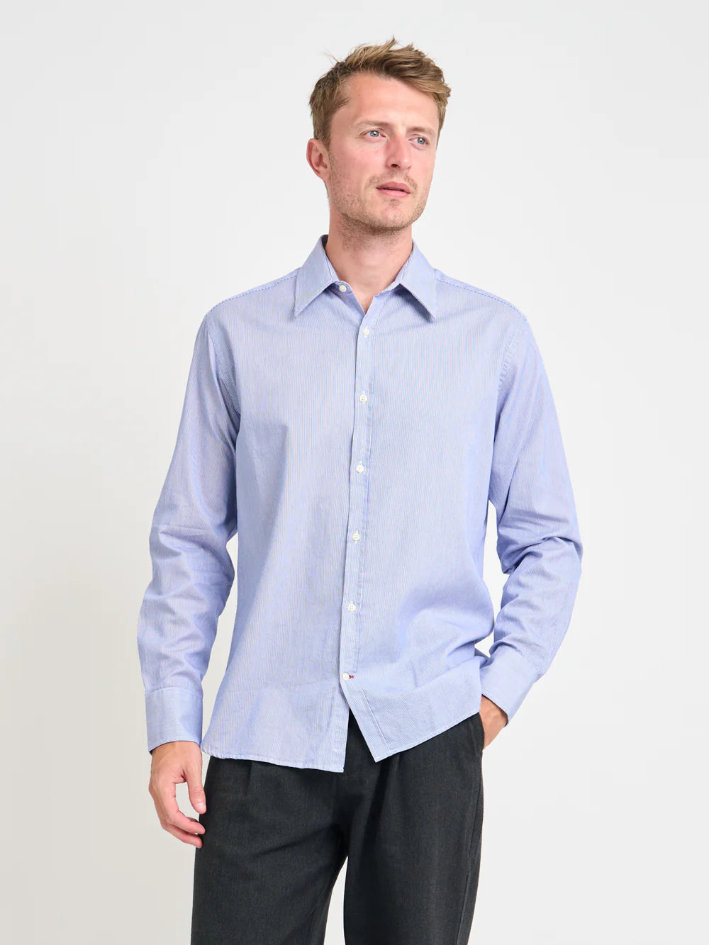 Oliver Spencer Conduit Classic Shirt Collins White/Blue