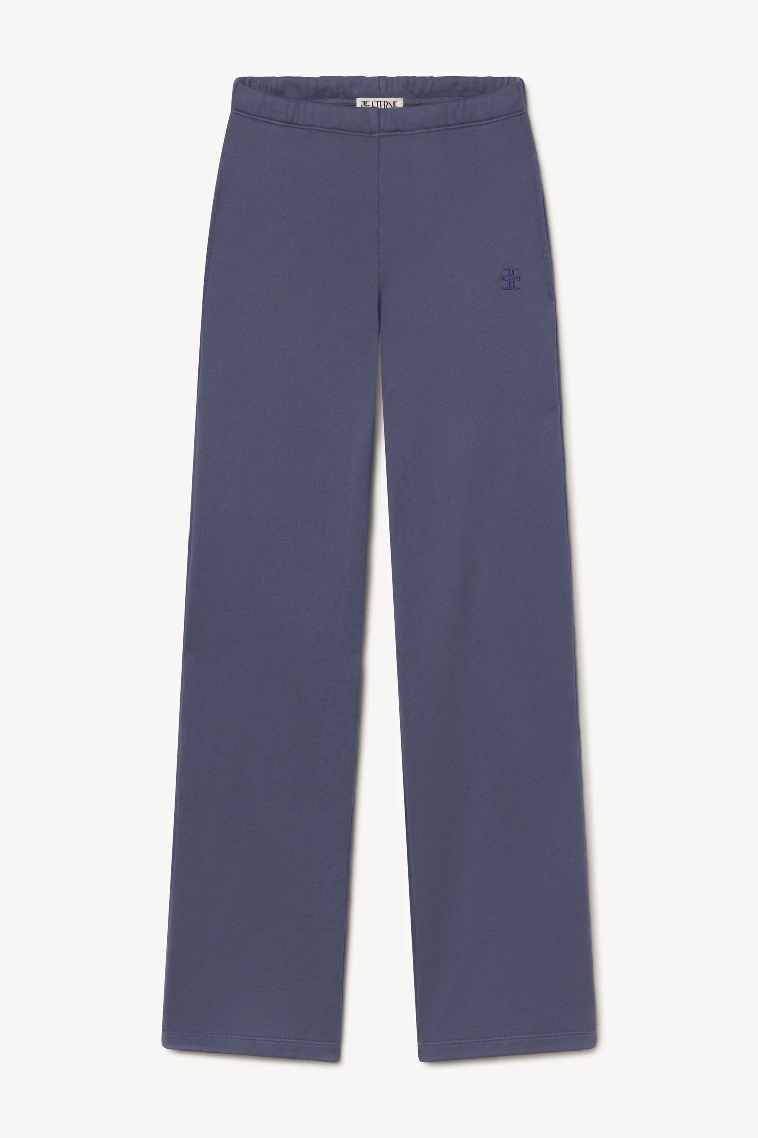 ÉTERNE Oversized Wide Leg Sweatpant Washed Navy