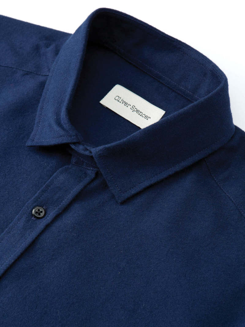 Oliver Spencer Clerkenwell Tab Shirt - Navy