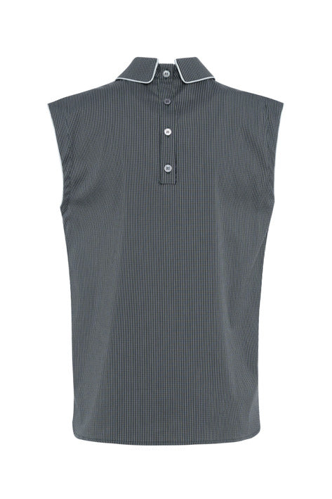 Tela Oslo Top - Dark Blue & Melange Grey
