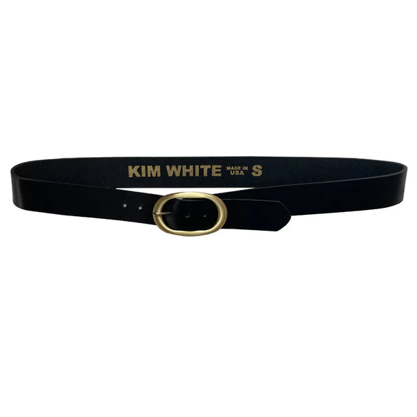 Kim White Classic Oval - Black/Brass