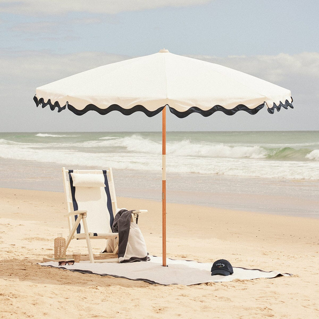 Business & Pleasure Co. The Amalfi Umbrella - Rivie White