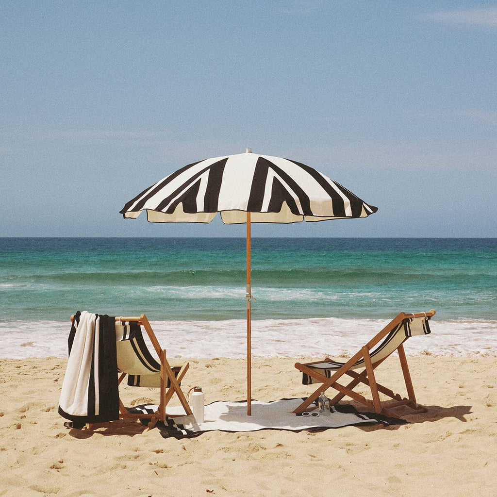 Business & Pleasure Co. The Premium Beach Umbrella - Coco Republic - Black White