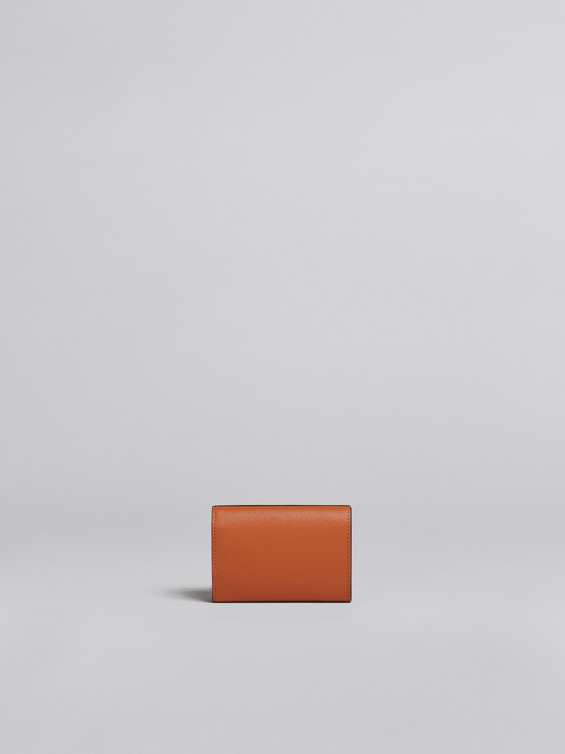Marni Leather Trifold Wallet - Blue/Black/orange