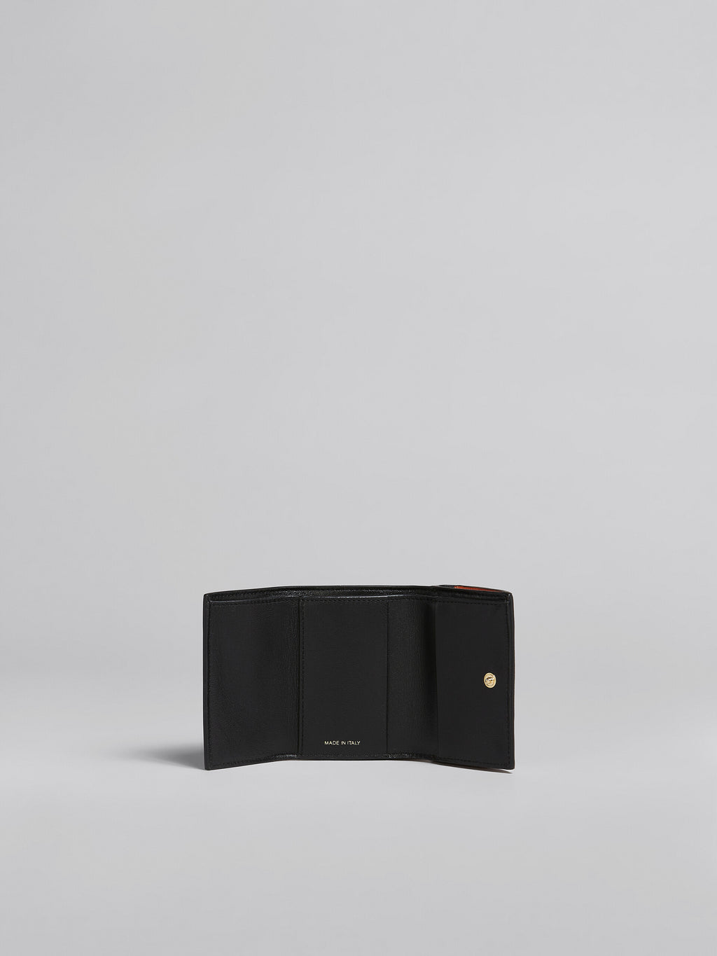 Marni Leather Trifold Wallet - Blue/Black/orange