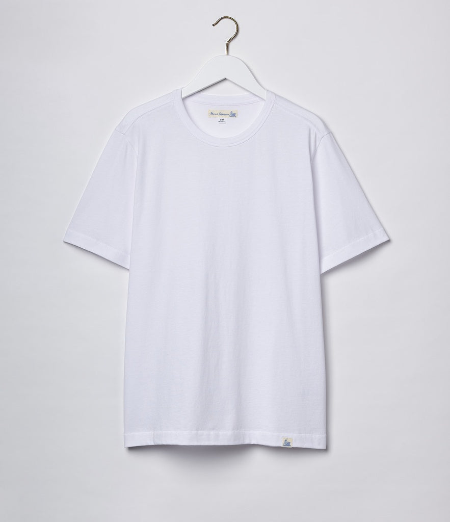 Merz b. Schwanen T-shirt - Organic Pima Cotton - White