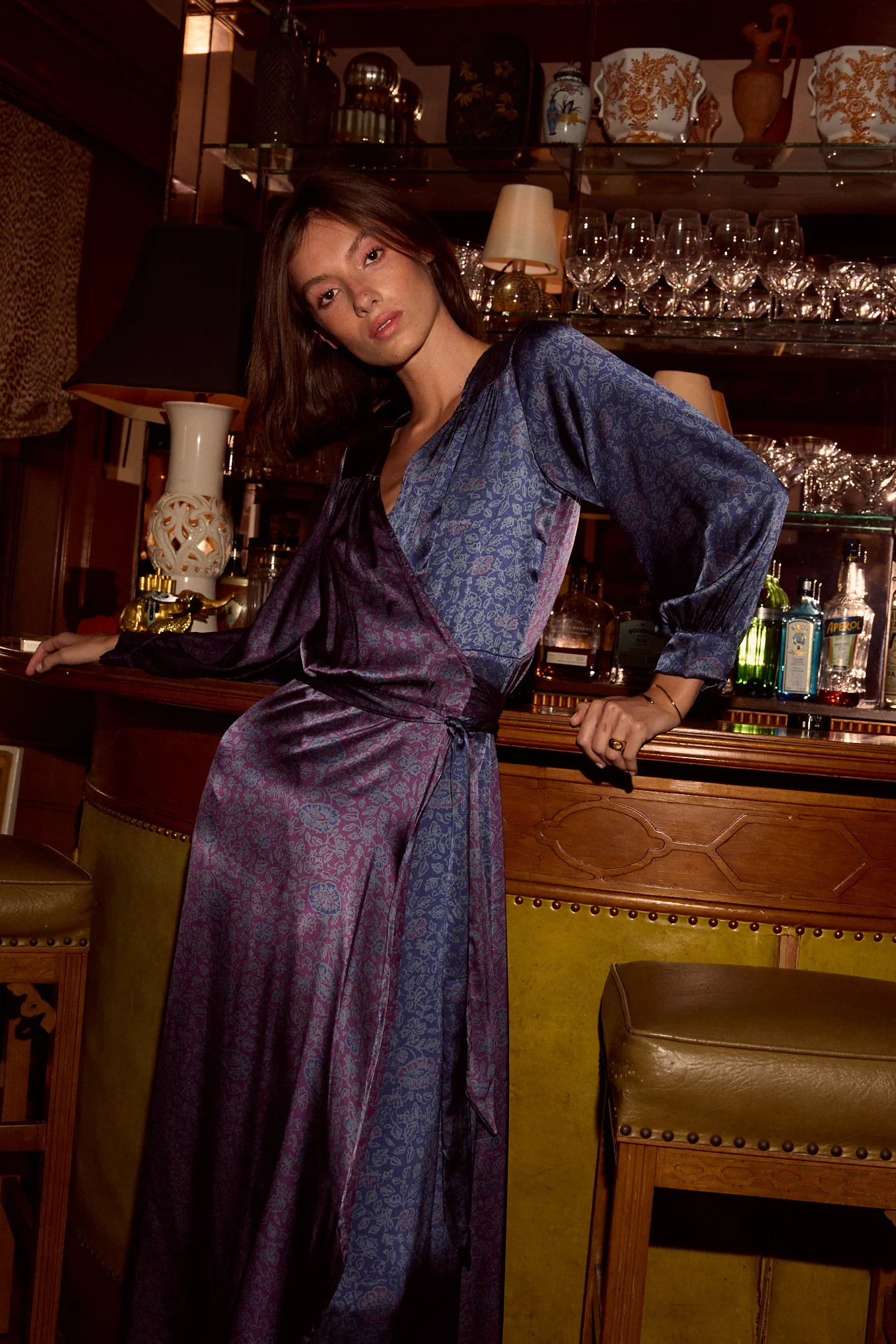 Natalie Martin Kate Long Sleeve Maxi - Heritage Floral Multi