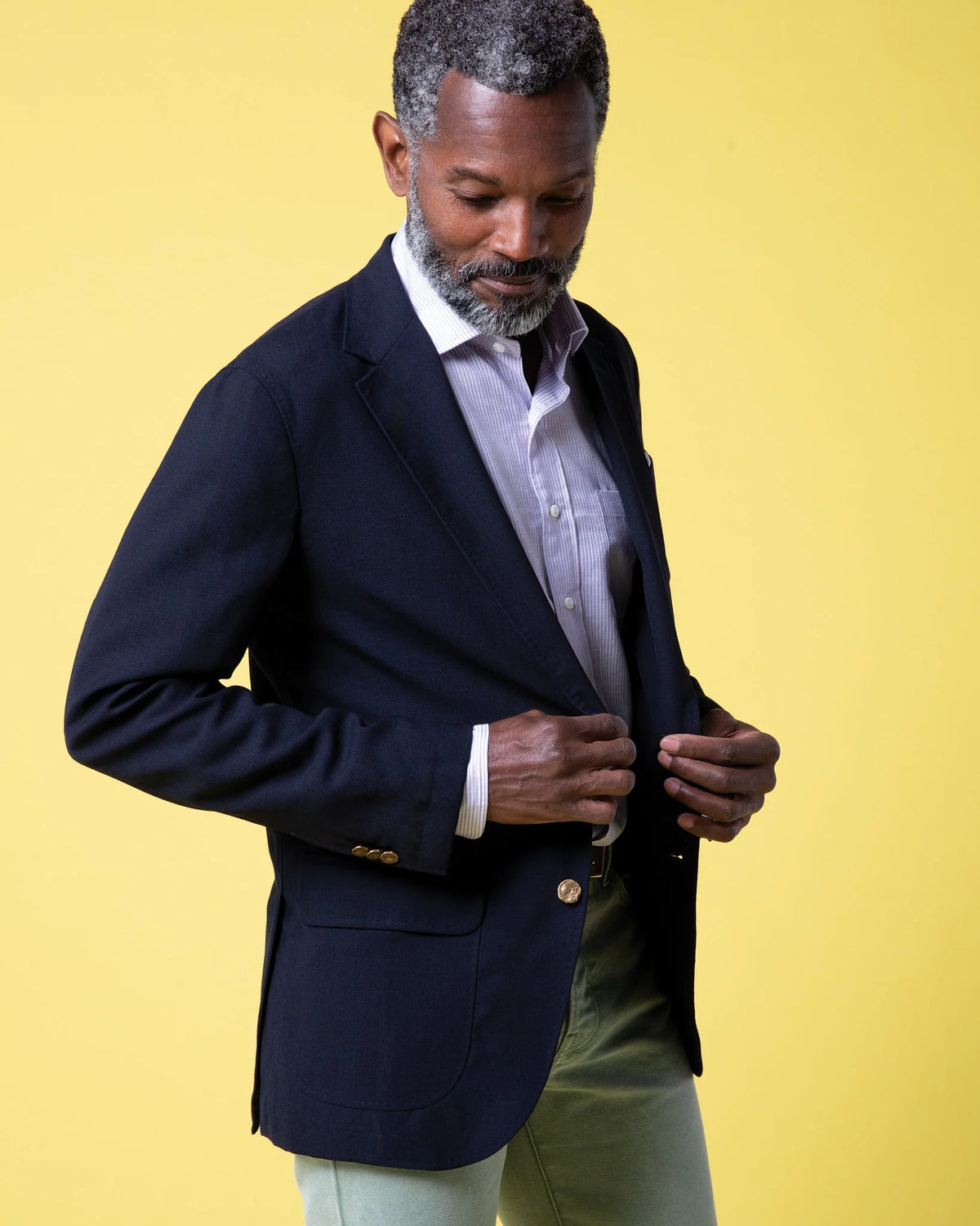 Sid Mashburn Ghost Blazer Navy High-Twist (current)