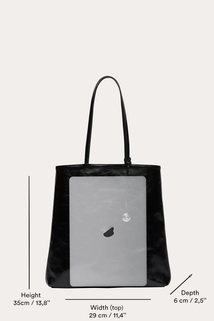 Liffner Paper Tote Black Glossy
