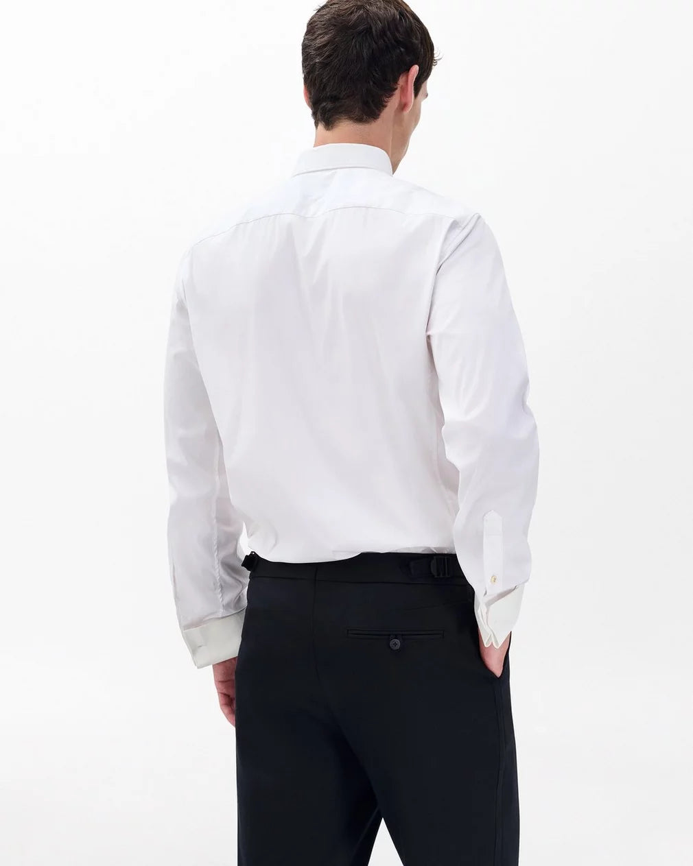 Rag & Bone Patrick Poplin Tuxedo Shirt - White