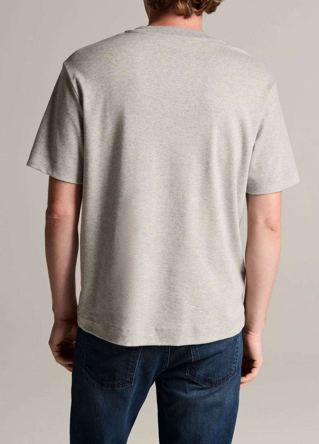 Vince Peached Cotton Jersey T-Shirt - Heather Grey