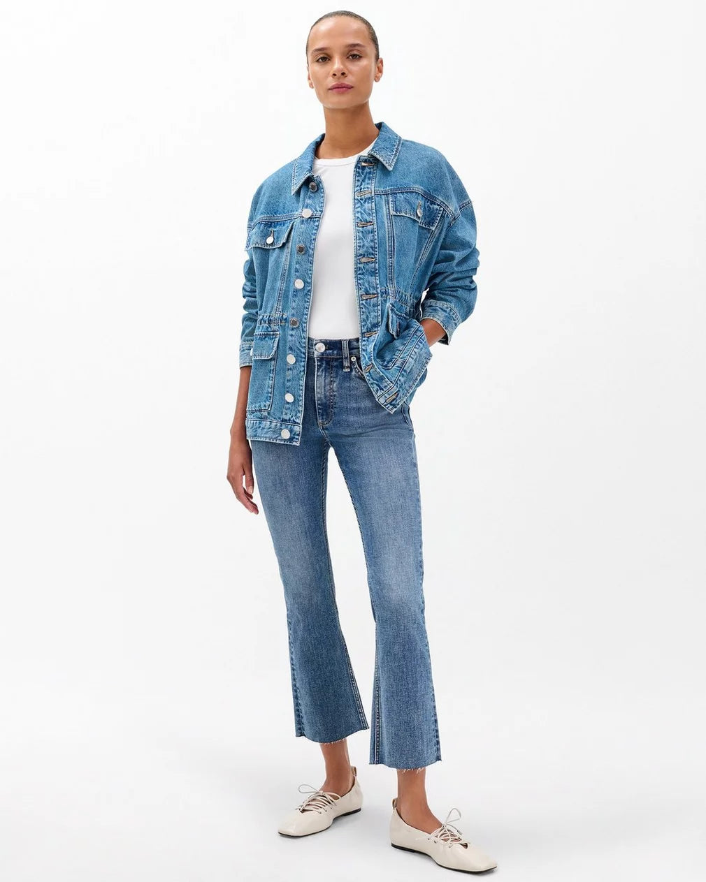 Rag & Bone Peyton Ankle Bootcut Jeans - Woodstock