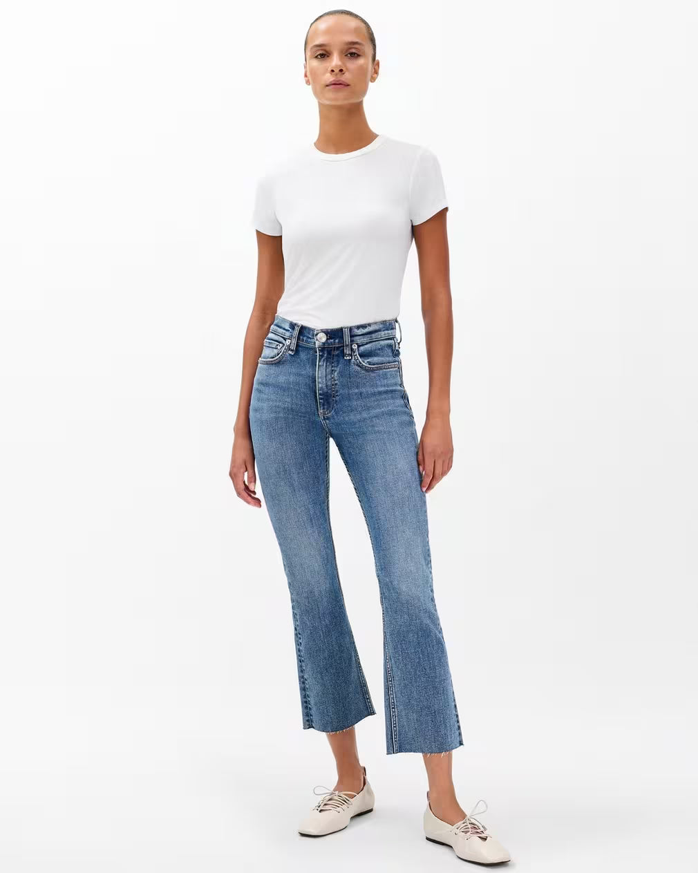 Rag & Bone Peyton Ankle Bootcut Jeans - Woodstock