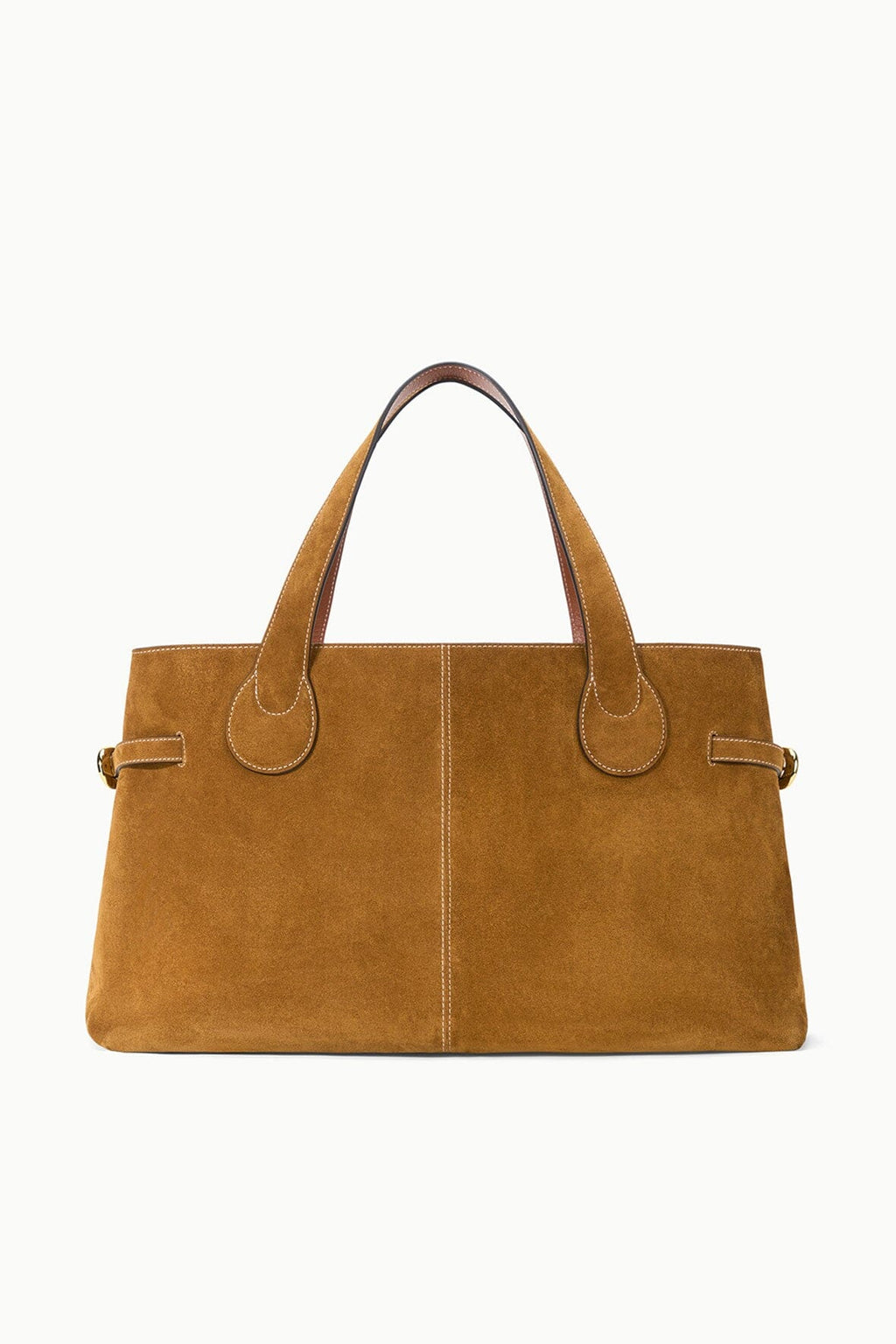 Staud Piper Tote Tan Suede