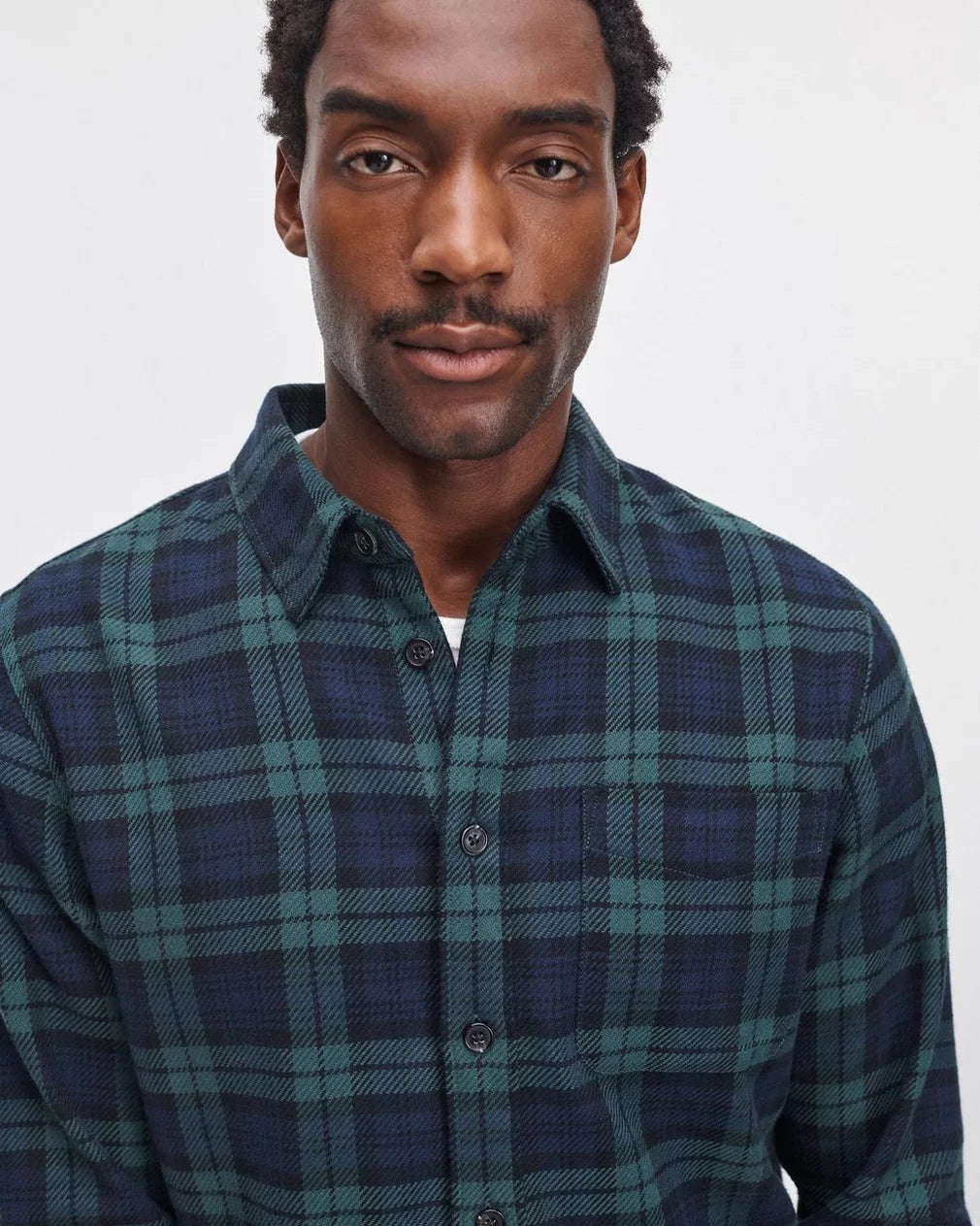 Rag & Bone CPO Flannel Jacket - Blue/Green