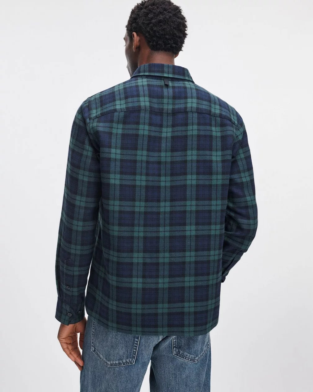 Rag & Bone CPO Flannel Jacket - Blue/Green