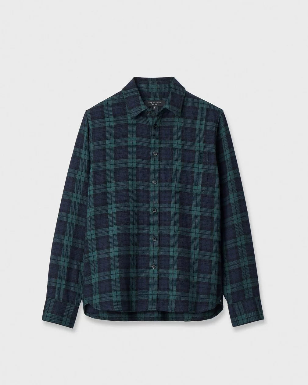 Rag & Bone CPO Flannel Jacket - Blue/Green