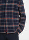 Vince Plaid Wool-Blend Shirt Jacket - Coastal Blue/Desert Sky