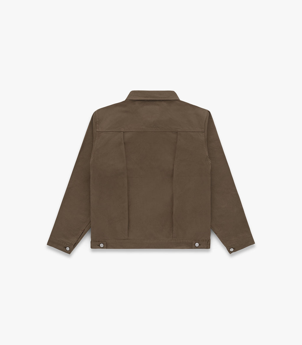 Knickerbocker Pleated Twill Trucker Jacket
