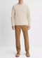 Vince Plush Cashmere Crew Neck Sweater - Light Heather Runyon