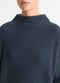 Vince Plush Cashmere Funnel Neck Sweater - Heather Tide Stone