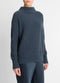 Vince Plush Cashmere Funnel Neck Sweater - Heather Tide Stone