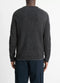 Vince Plush Cashmere Thermal Crew Neck Sweater - Medium Heather Grey/Black