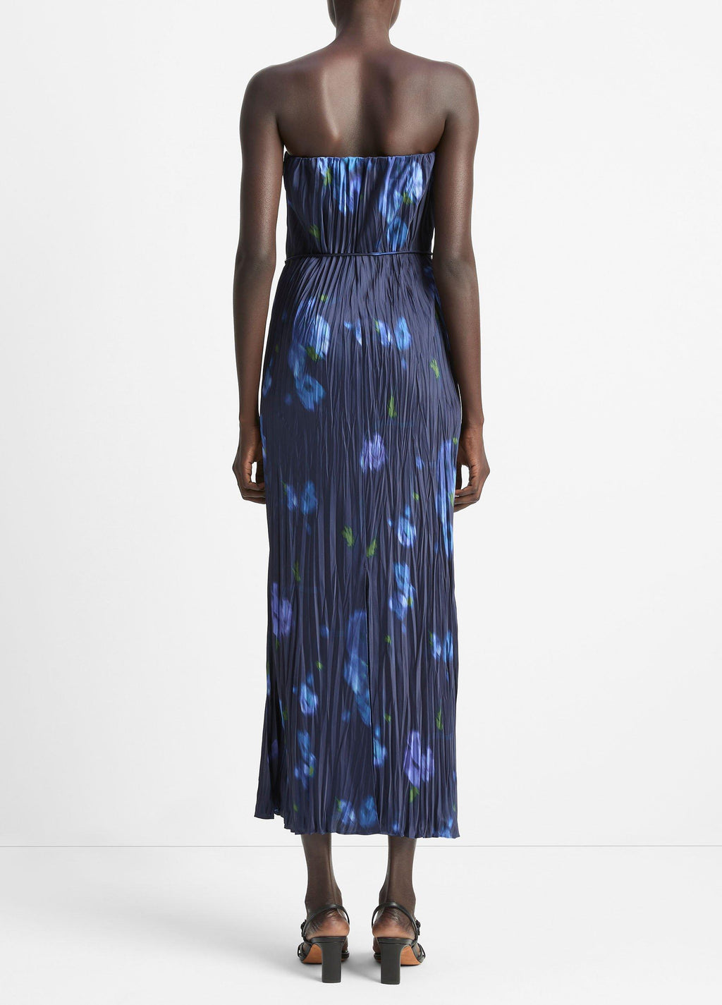 Vince Poppy Blur Crushed Satin Dress