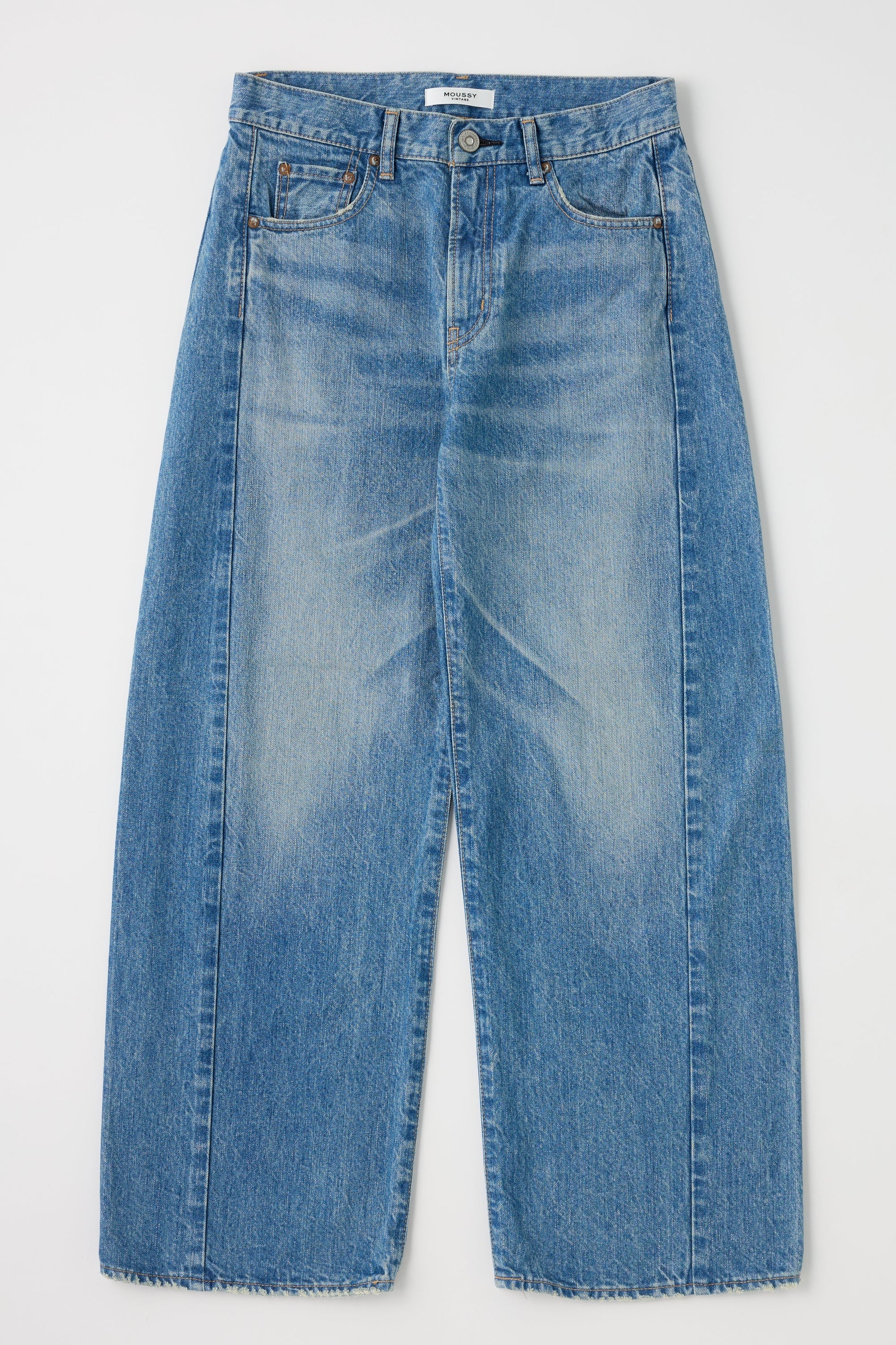 Moussy Bayard Side Line Cocoon Pant - Blue