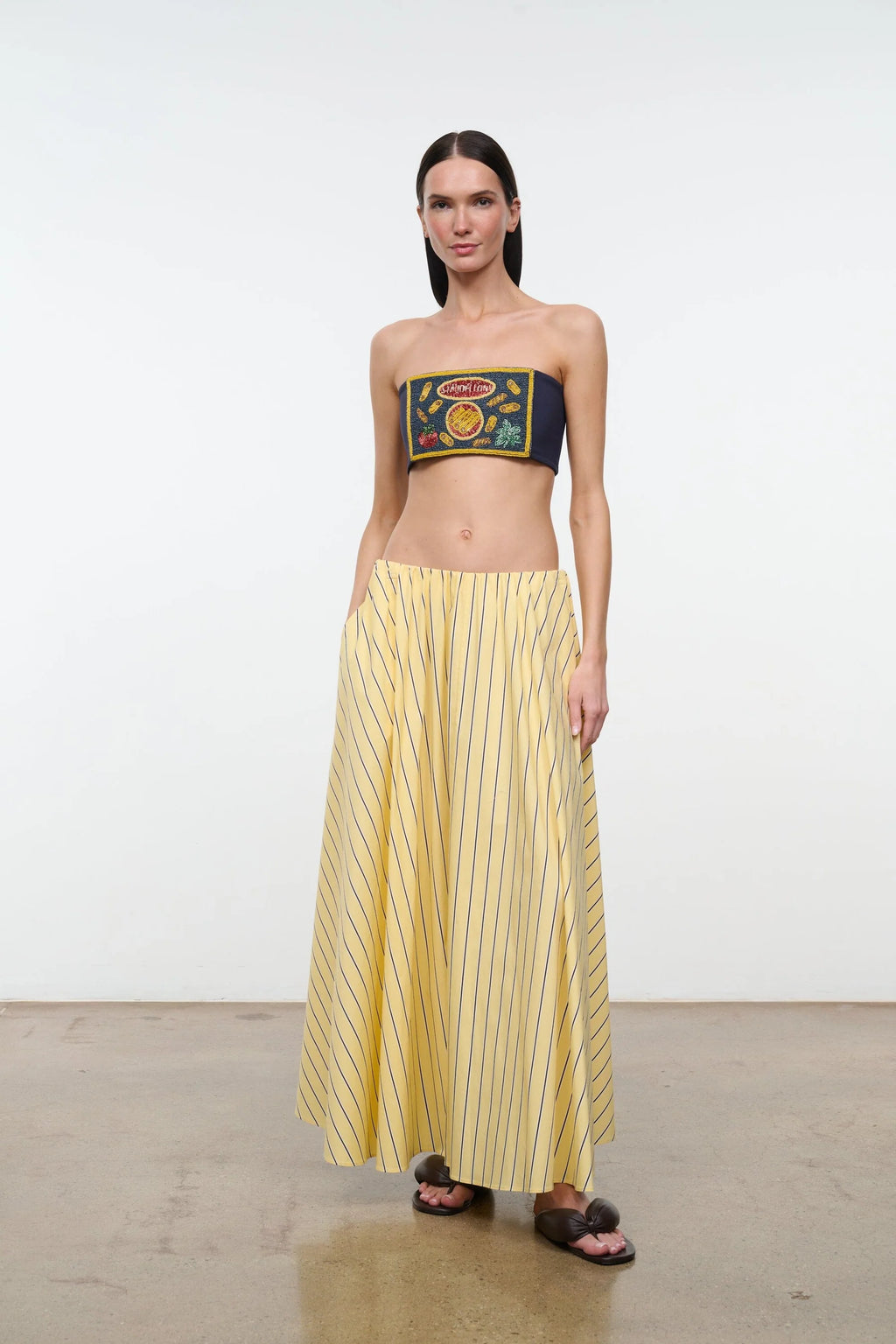 Staud Milano Skirt - Monday Stripe