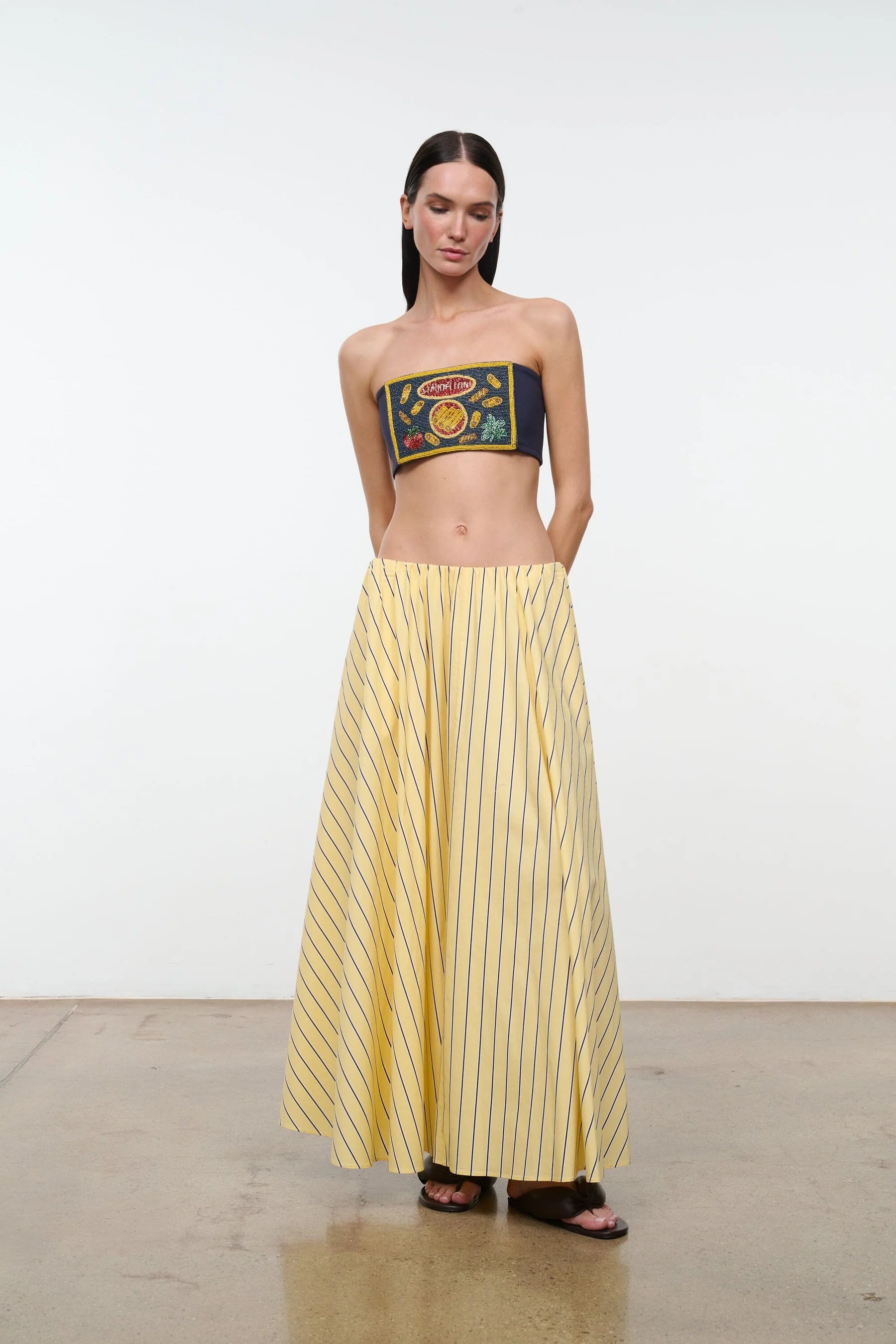 Staud Milano Skirt - Monday Stripe