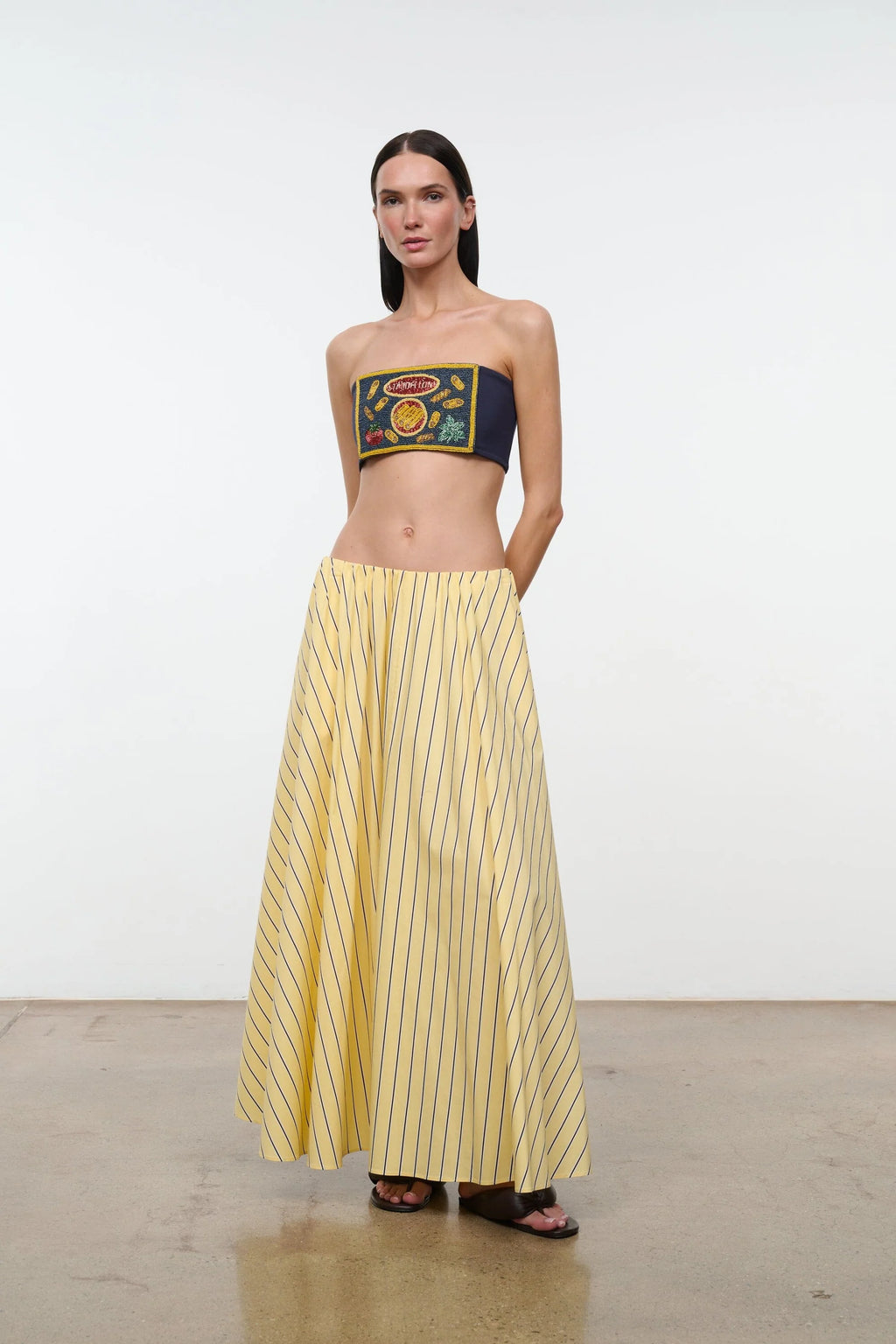 Staud Milano Skirt - Monday Stripe