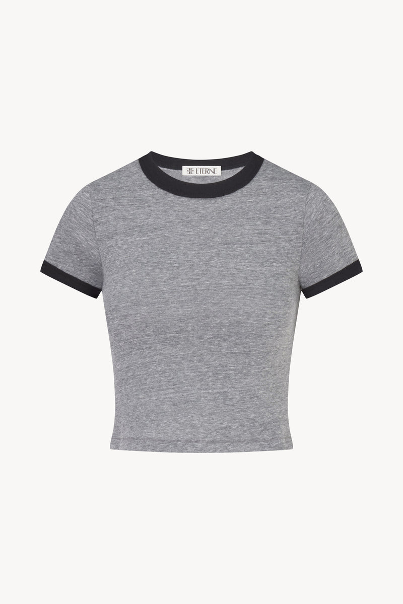 ÉTERNE Ringer Baby Tee - Tri-Blend Cotton