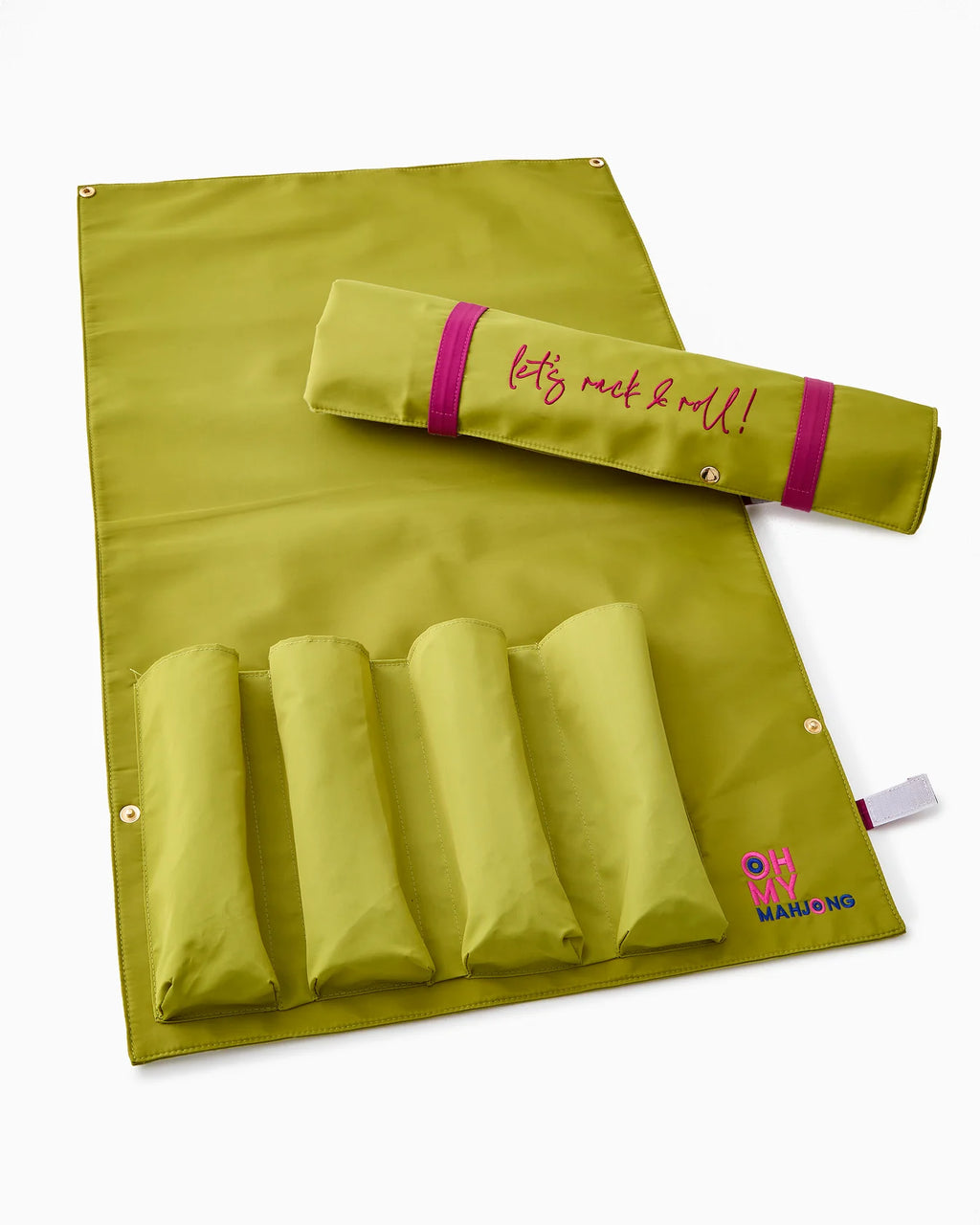 Oh My Mahjong Let's Rack & Roll Bag - Olive