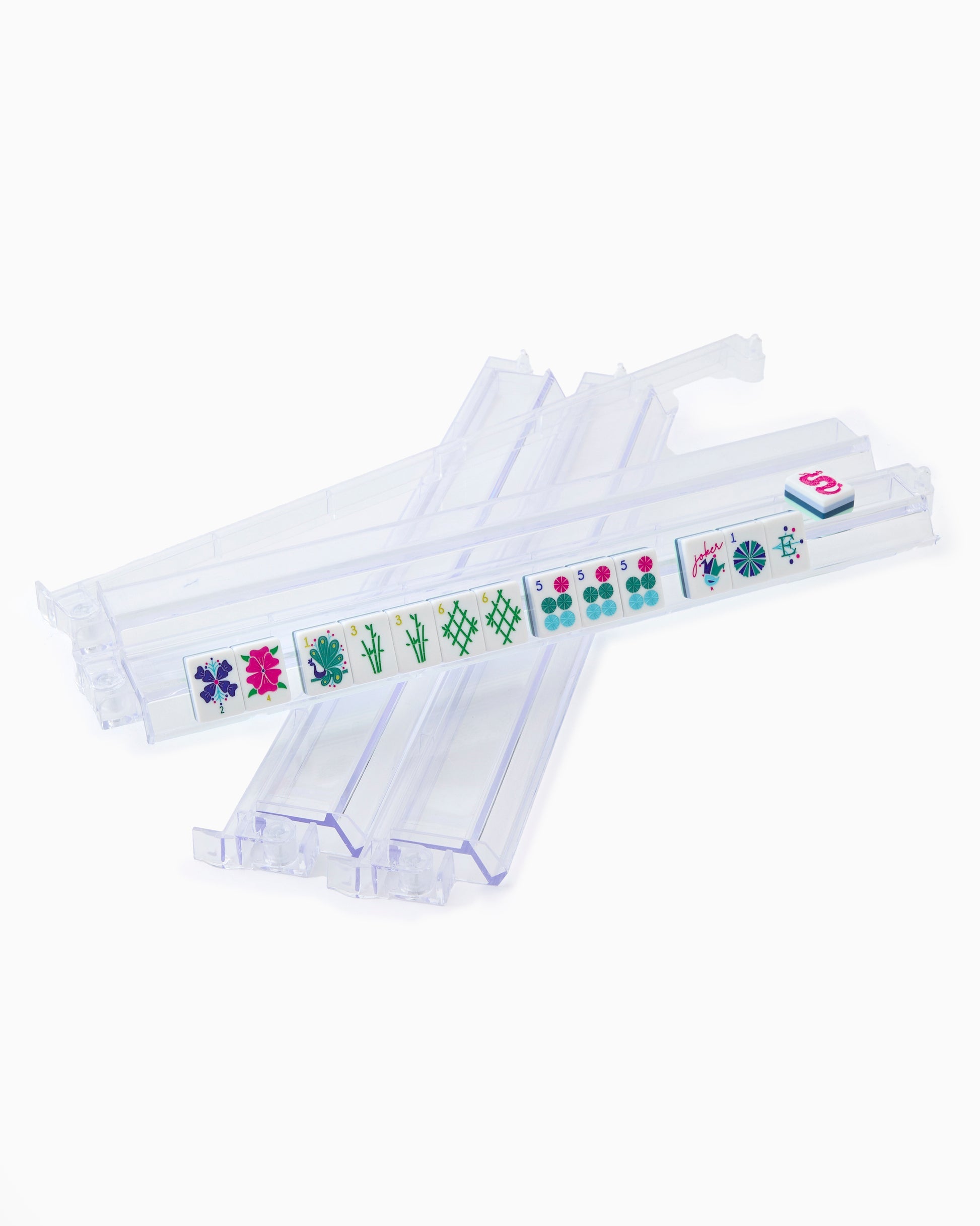 Oh My Mahjong Clear Acrylic Rack & Pusher Set