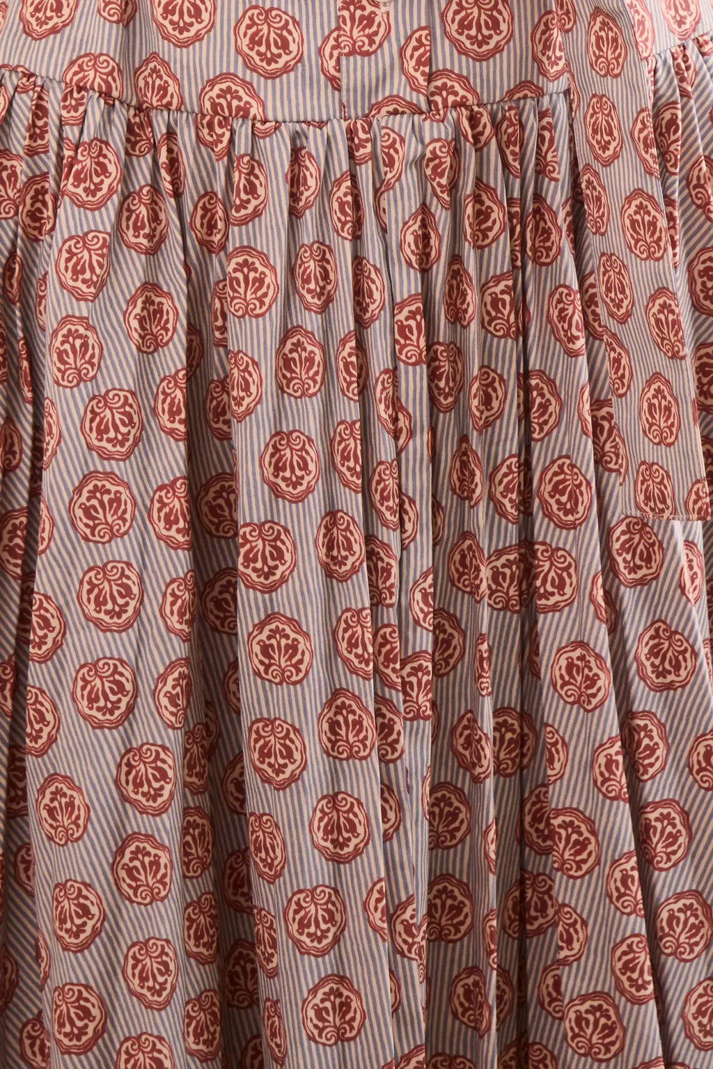 Hunter Bell Randolph Dress - Dark Rose Bird Block