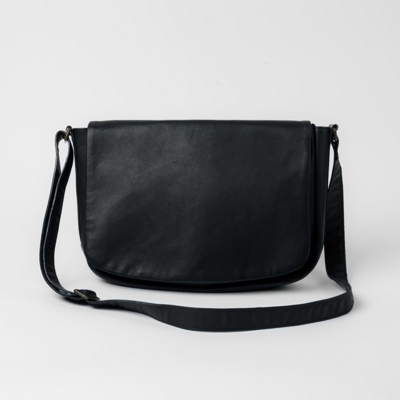 Moore and Giles Reclaimed Messenger Bag - Heirloom Black