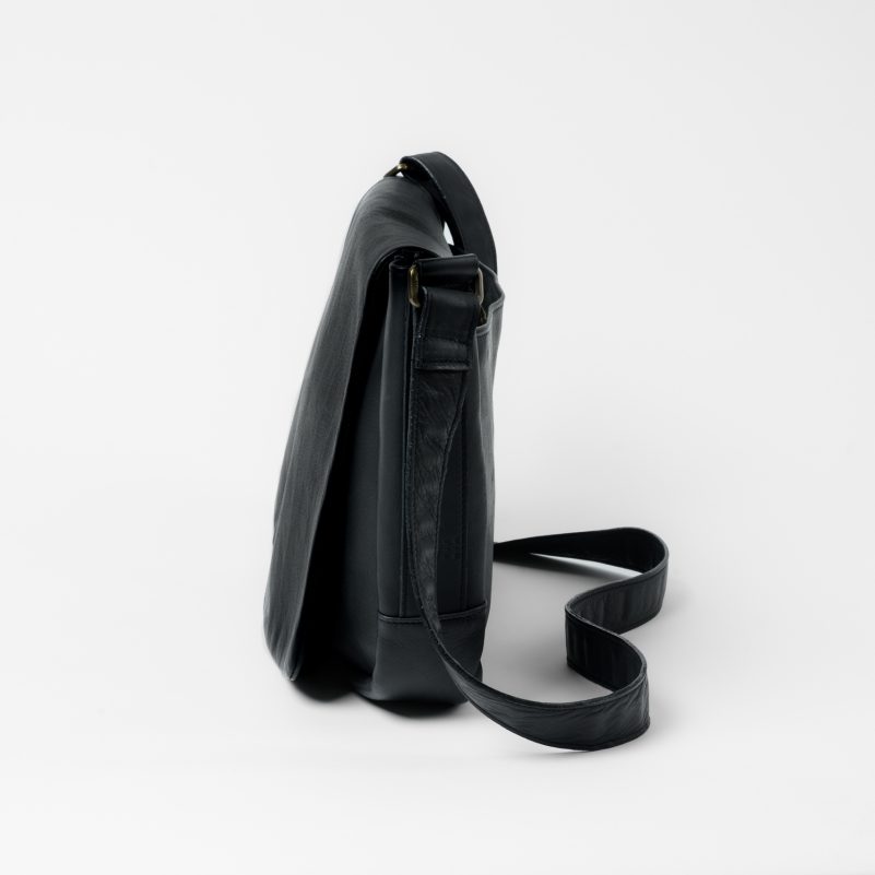 Moore and Giles Reclaimed Messenger Bag - Heirloom Black